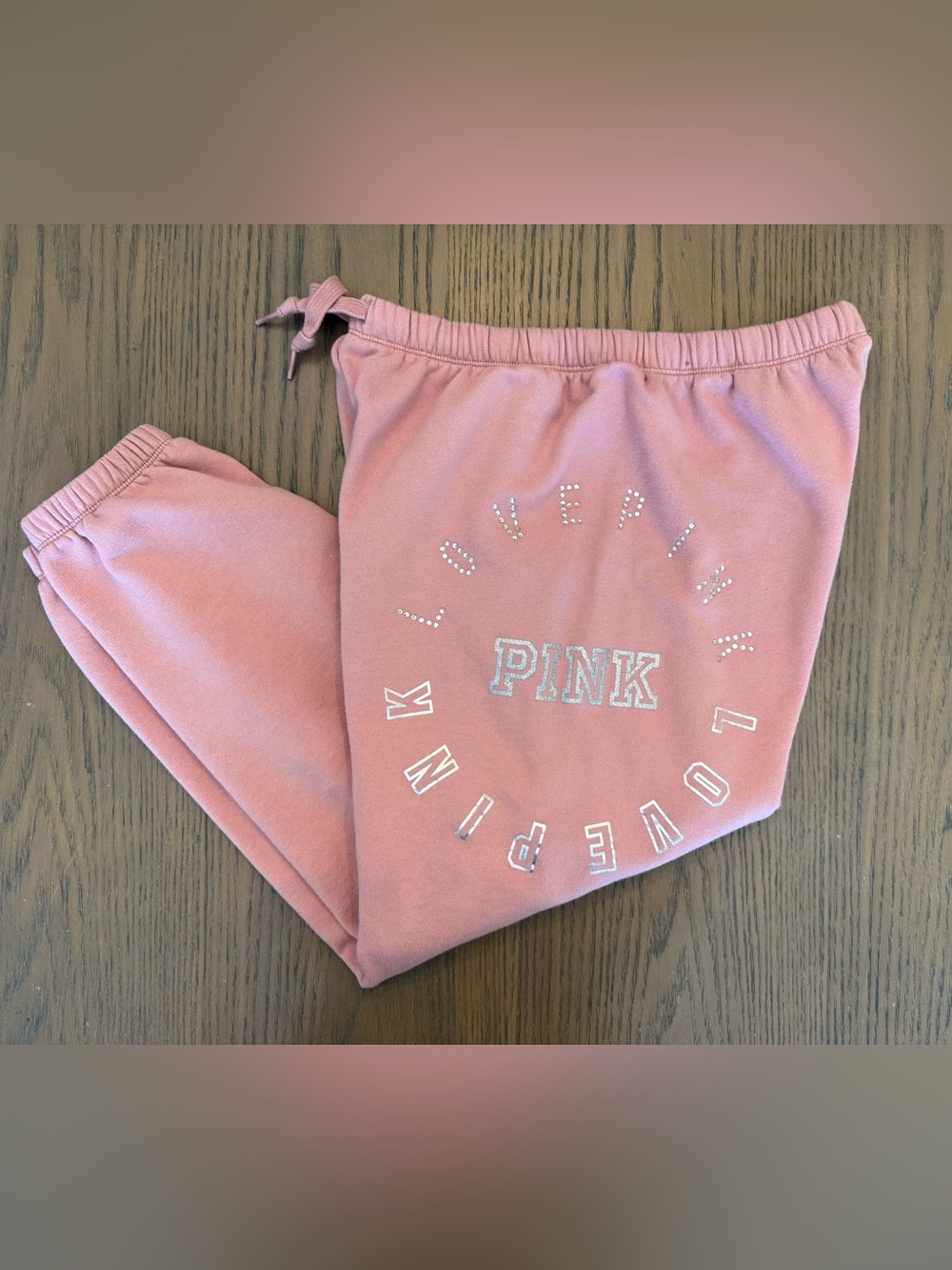 PINK Victoria's Secret Dusty Rose Cozy Sweatpants